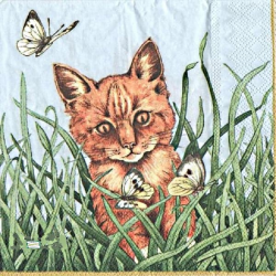 1 serviette papier Le chat - 21