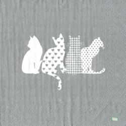 1 serviette Les Chats -118