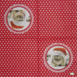 1serviette papier Chat-119