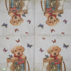 1 serviette Le chiot -36