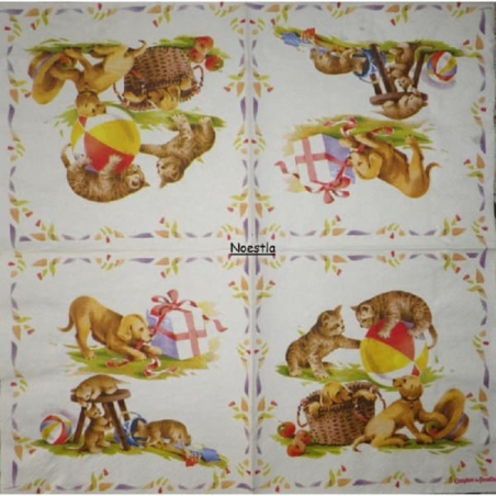 1serviette papier Chiens-49