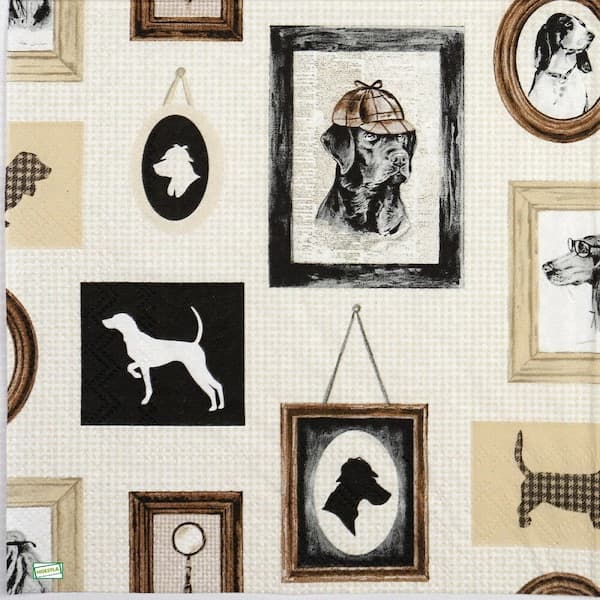 1serviette papier Chien-62