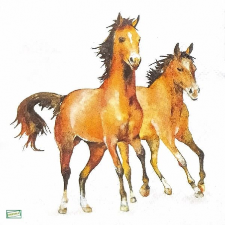 1serviette papier Chevaux-13