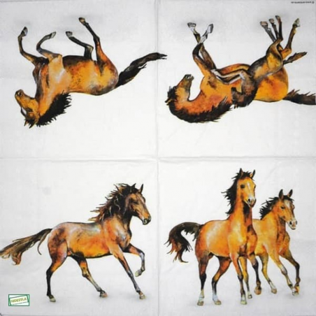 1serviette papier Chevaux-18