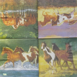 1serviette papier Chevaux-21