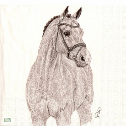 1 serviette Le cheval -52