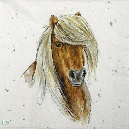 1 serviette Le cheval -48