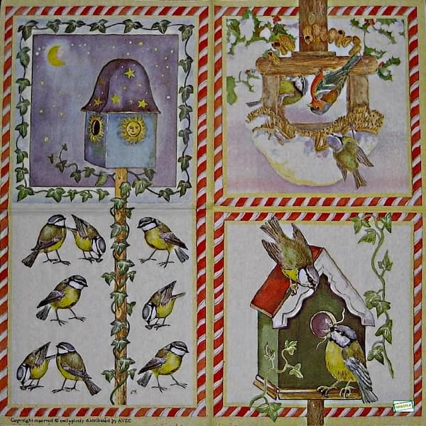 1serviette papier Oiseaux-41