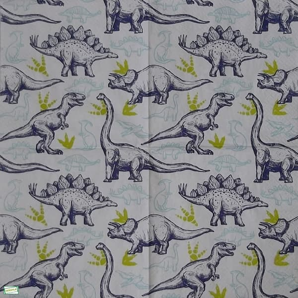 1serviette papier Dinosaures-1