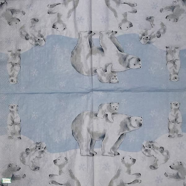 1serviette papier Les Ours-29