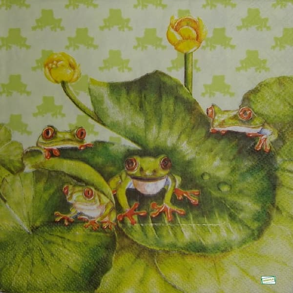 serviette papier Grenouille-31