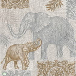 1serviette papier Eléphants-35