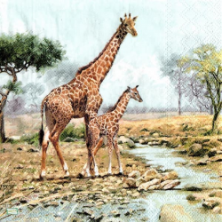 1 serviette Les girafes -39