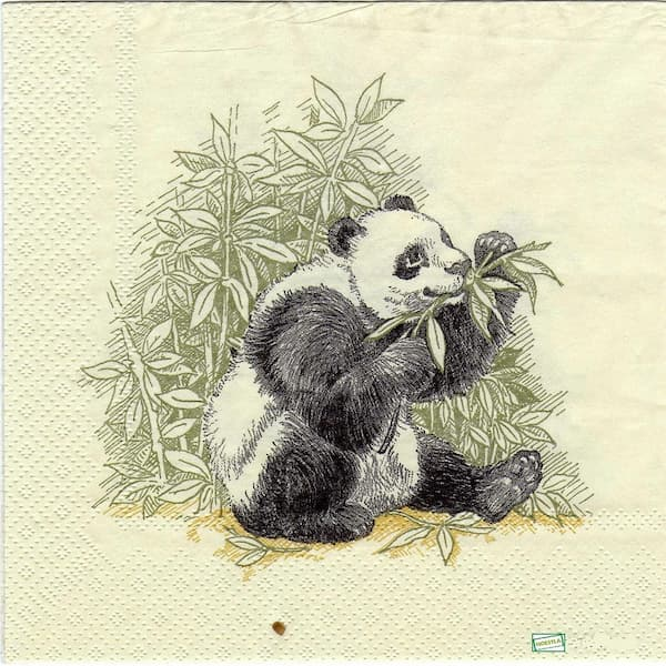 1serviette papier Panda-73