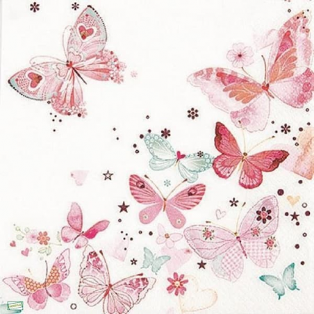 1serviette papier Papillons-38