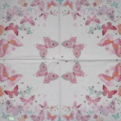 1serviette papier Papillons-38