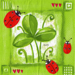 1 serviette Coccinelles -43