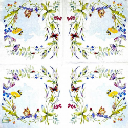 1serviette papier Papillons-70