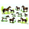 GRAND papier riz Chevaux -ZAN70G