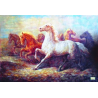 1GRAND papier riz Chevaux-ZAN151G