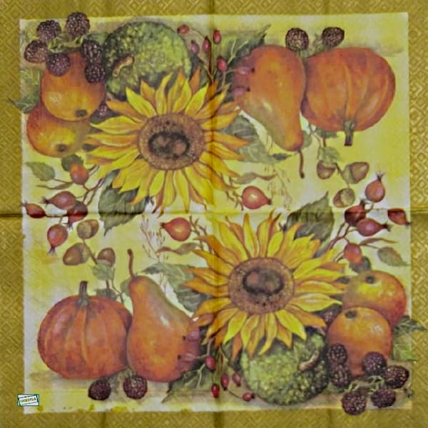 1serviette papier Fruits-70