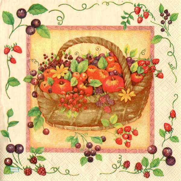 1serviette papier Fruits-62