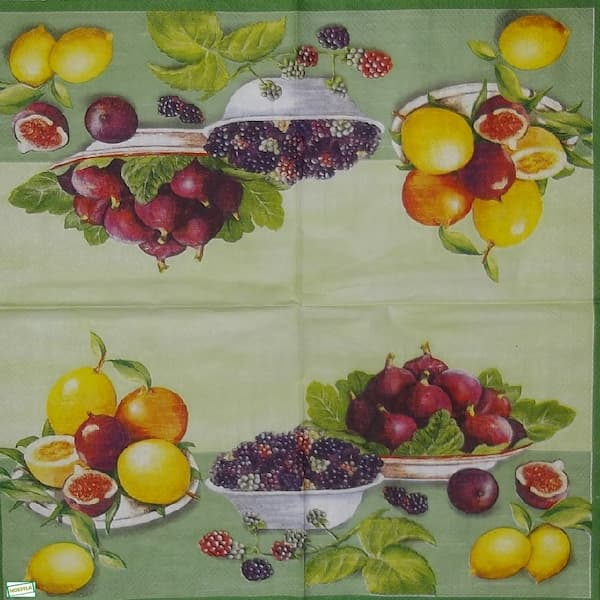 1serviette papier Fruits-45