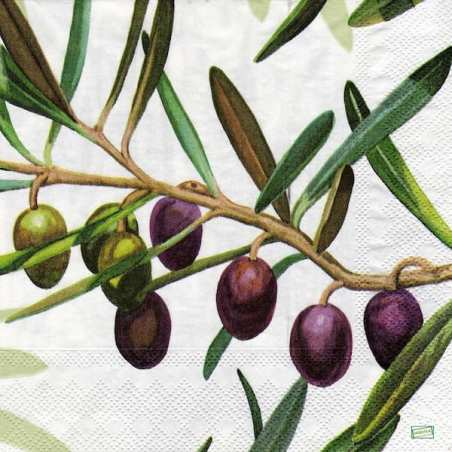 1 serviette papier Les Olives - 17