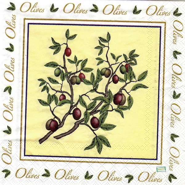 1 serviette Les Olives -16