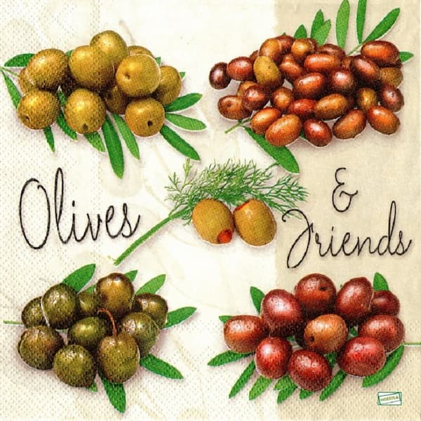 1serviette papier Olives-15