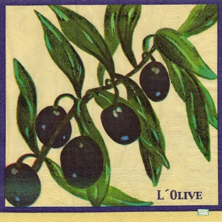 1serviette papier Olives-13