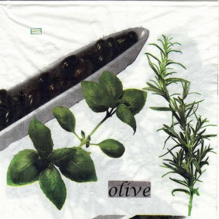 1 serviette papier Les Olives - 7