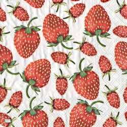 1 serviette Les fraises -9
