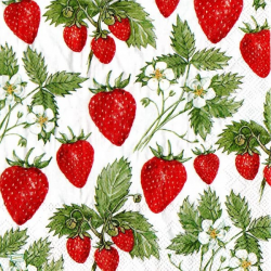 1 serviette Les fraises -17