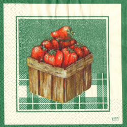 1 serviette Les fraises -18