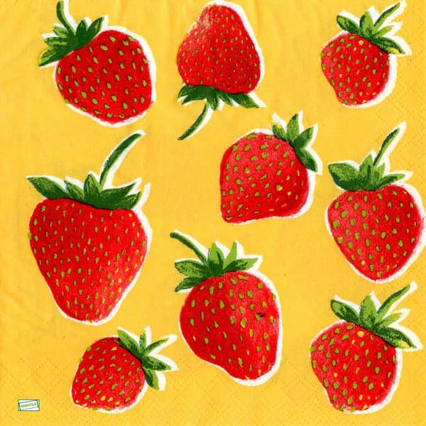 1 serviette Les fraises -55