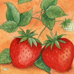 1serviette papier Fraises-72