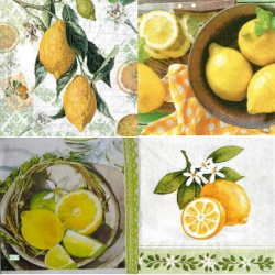 4serviettes papier Citrons-LA3