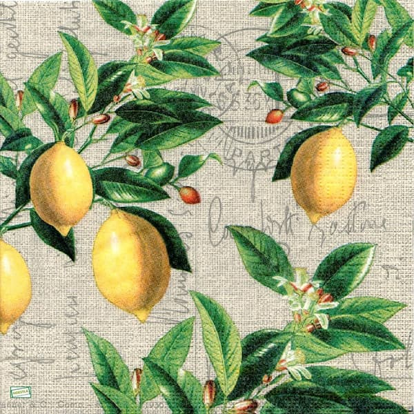 1 serviette papier Les Citrons -13