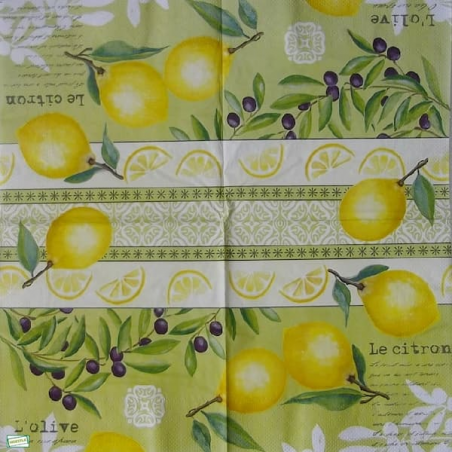 1serviette papier Citrons-38