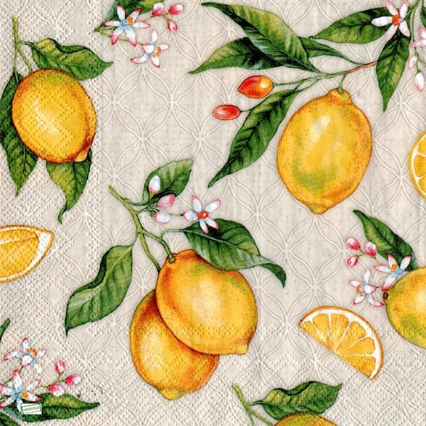 1serviette papier Citrons-52