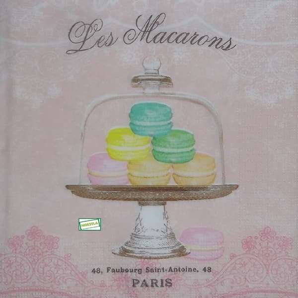 1 serviette Macarons - 10