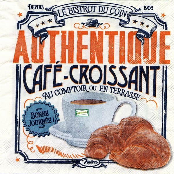 1 serviette Petit Déjeuner-90