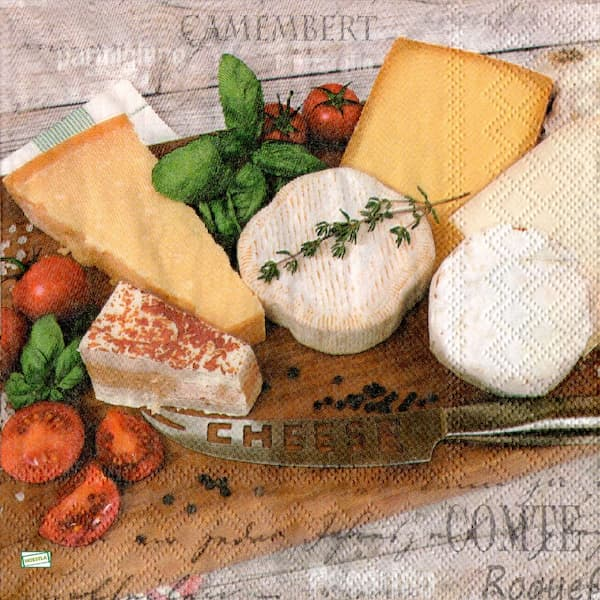 1 serviette papier Fromages - 7