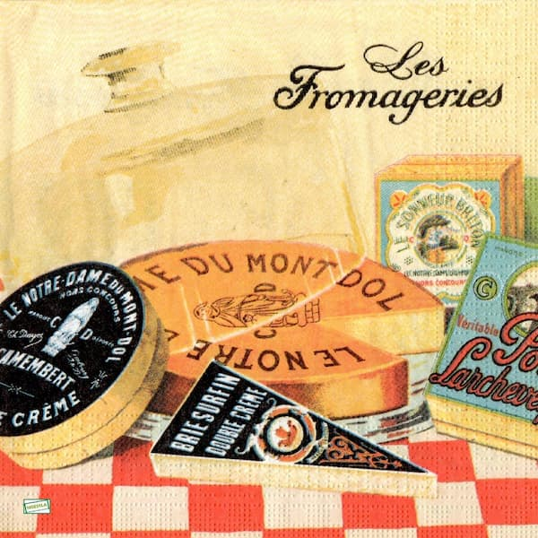 1 serviette papier Fromages - 10