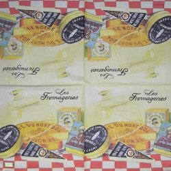 1 serviette papier Fromages - 10