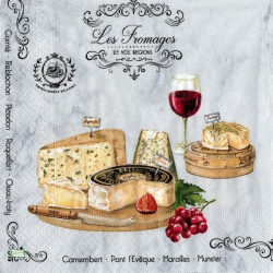 1 serviette papier Fromages - 28