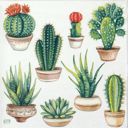 1 serviette Les cactus -47