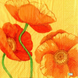 1 serviette Coquelicots -43