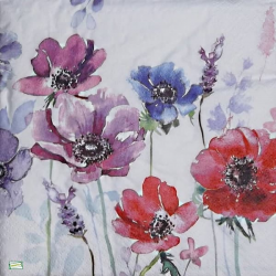 1 serviette Coquelicots -95